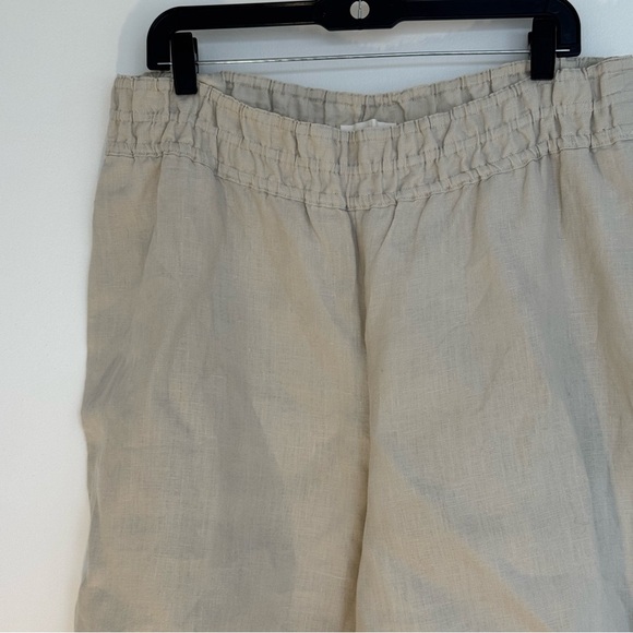 Anthropologie The Somerset  Pull On Linen Pants Size L - Picture 9 of 16